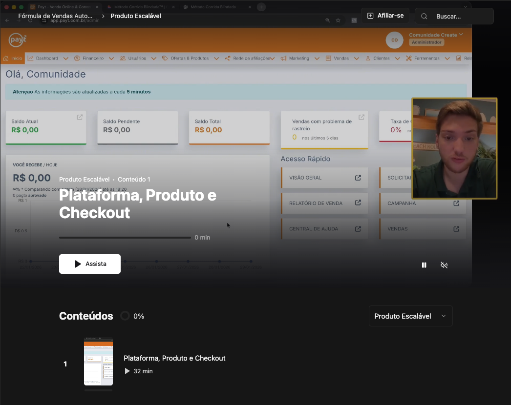 Exemplo de aula do FVA , plataforma de ensino